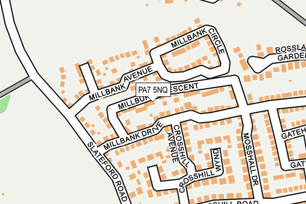 PA7 5NQ map - OS OpenMap – Local (Ordnance Survey) PA7 5NQ map - OS OpenMap – Local (Ordnance Survey)