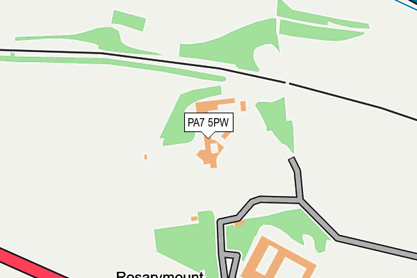 PA7 5PW map - OS OpenMap – Local (Ordnance Survey) PA7 5PW map - OS OpenMap – Local (Ordnance Survey)