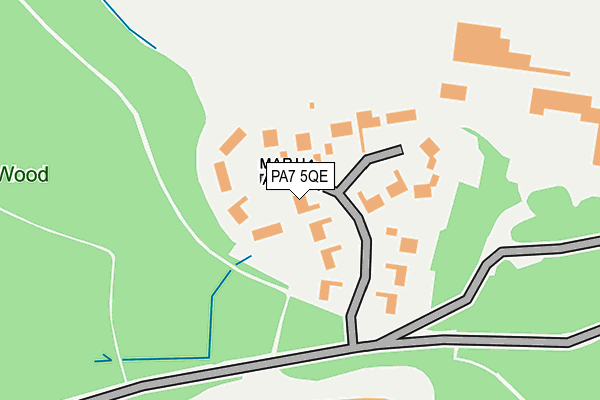 PA7 5QE map - OS OpenMap – Local (Ordnance Survey) PA7 5QE map - OS OpenMap – Local (Ordnance Survey)