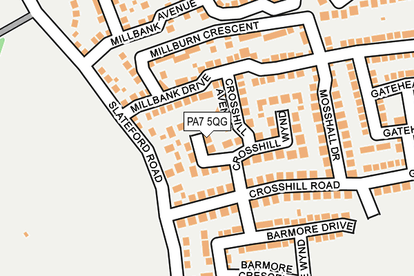 PA7 5QG map - OS OpenMap – Local (Ordnance Survey) PA7 5QG map - OS OpenMap – Local (Ordnance Survey)