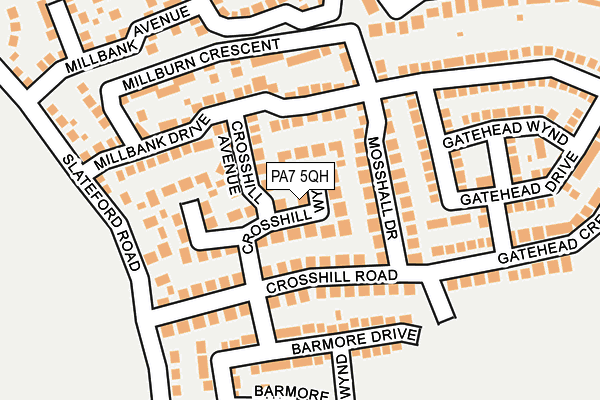 PA7 5QH map - OS OpenMap – Local (Ordnance Survey) PA7 5QH map - OS OpenMap – Local (Ordnance Survey)