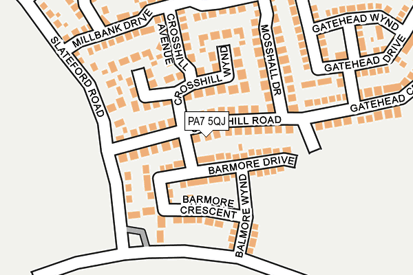 PA7 5QJ map - OS OpenMap – Local (Ordnance Survey) PA7 5QJ map - OS OpenMap – Local (Ordnance Survey)