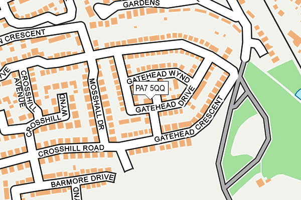 PA7 5QQ map - OS OpenMap – Local (Ordnance Survey) PA7 5QQ map - OS OpenMap – Local (Ordnance Survey)