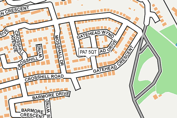 PA7 5QT map - OS OpenMap – Local (Ordnance Survey) PA7 5QT map - OS OpenMap – Local (Ordnance Survey)