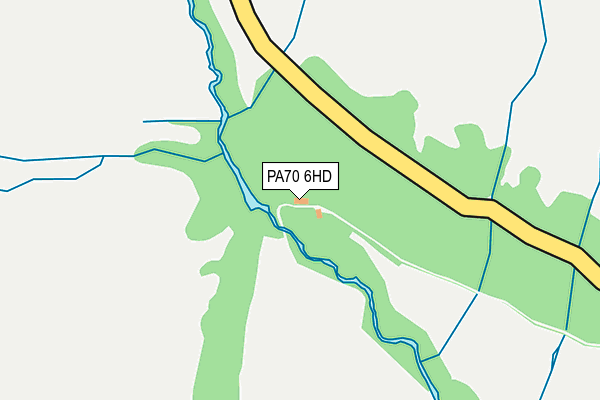 PA70 6HD map - OS OpenMap – Local (Ordnance Survey) PA70 6HD map - OS OpenMap – Local (Ordnance Survey)