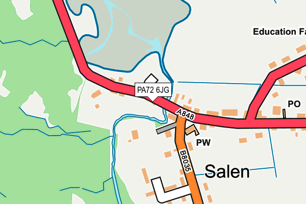 PA72 6JG map - OS OpenMap – Local (Ordnance Survey) PA72 6JG map - OS OpenMap – Local (Ordnance Survey)