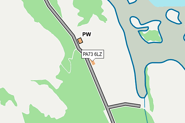 PA73 6LZ map - OS OpenMap – Local (Ordnance Survey) PA73 6LZ map - OS OpenMap – Local (Ordnance Survey)