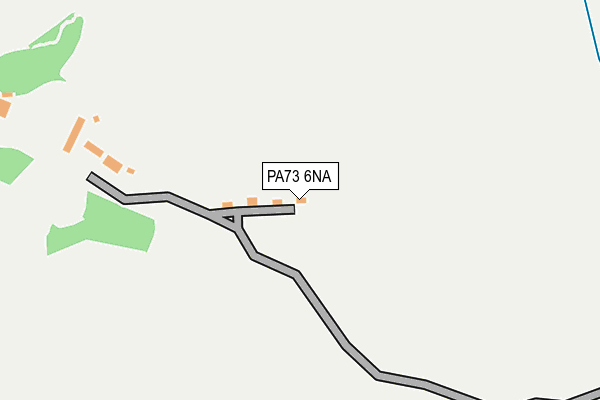 PA73 6NA map - OS OpenMap – Local (Ordnance Survey) PA73 6NA map - OS OpenMap – Local (Ordnance Survey)