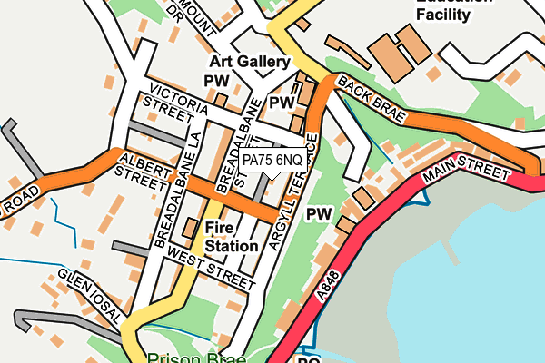 PA75 6NQ map - OS OpenMap – Local (Ordnance Survey) PA75 6NQ map - OS OpenMap – Local (Ordnance Survey)
