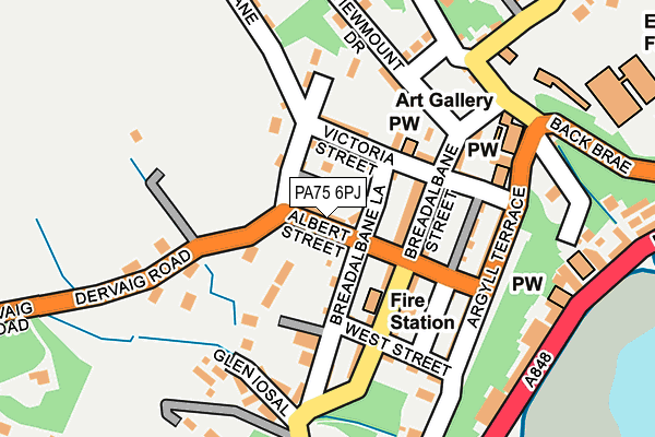 PA75 6PJ map - OS OpenMap – Local (Ordnance Survey) PA75 6PJ map - OS OpenMap – Local (Ordnance Survey)