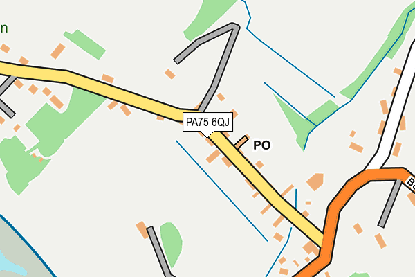 PA75 6QJ map - OS OpenMap – Local (Ordnance Survey) PA75 6QJ map - OS OpenMap – Local (Ordnance Survey)