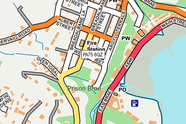 PA75 6QZ map - OS OpenMap – Local (Ordnance Survey) PA75 6QZ map - OS OpenMap – Local (Ordnance Survey)