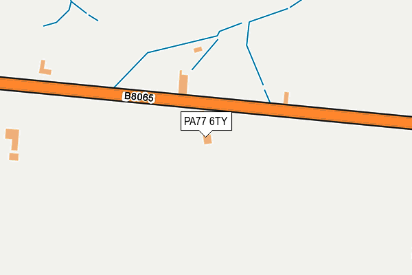 PA77 6TY map - OS OpenMap – Local (Ordnance Survey) PA77 6TY map - OS OpenMap – Local (Ordnance Survey)