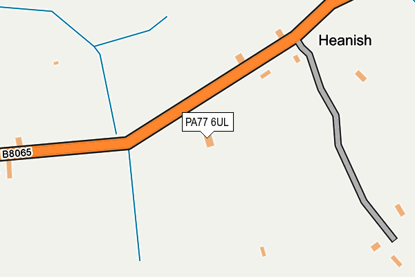 PA77 6UL map - OS OpenMap – Local (Ordnance Survey)