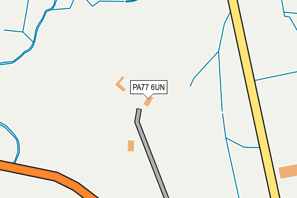 PA77 6UN map - OS OpenMap – Local (Ordnance Survey) PA77 6UN map - OS OpenMap – Local (Ordnance Survey)