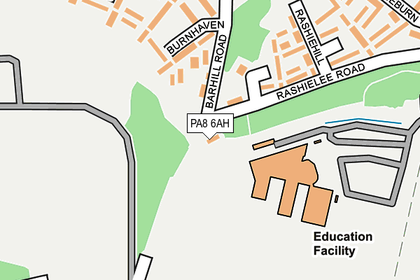 PA8 6AH map - OS OpenMap – Local (Ordnance Survey) PA8 6AH map - OS OpenMap – Local (Ordnance Survey)