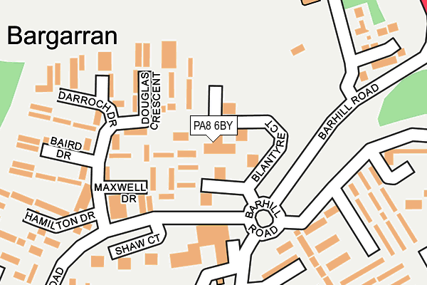 PA8 6BY map - OS OpenMap – Local (Ordnance Survey) PA8 6BY map - OS OpenMap – Local (Ordnance Survey)