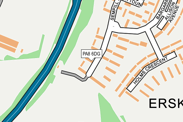 PA8 6DG map - OS OpenMap – Local (Ordnance Survey) PA8 6DG map - OS OpenMap – Local (Ordnance Survey)