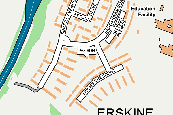 PA8 6DH map - OS OpenMap – Local (Ordnance Survey) PA8 6DH map - OS OpenMap – Local (Ordnance Survey)