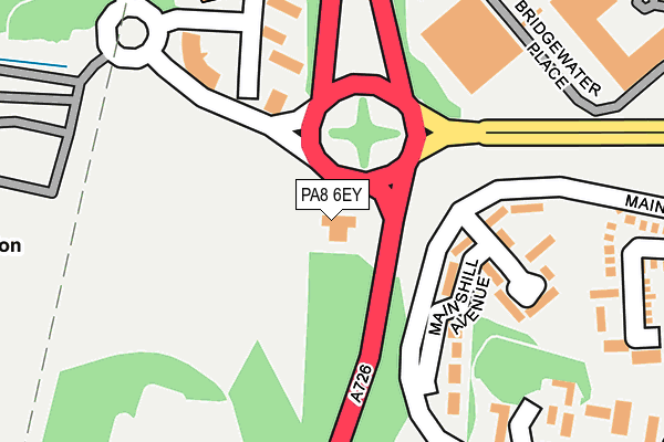 PA8 6EY map - OS OpenMap – Local (Ordnance Survey) PA8 6EY map - OS OpenMap – Local (Ordnance Survey)