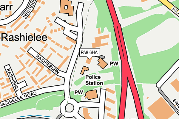 PA8 6HA map - OS OpenMap – Local (Ordnance Survey) PA8 6HA map - OS OpenMap – Local (Ordnance Survey)