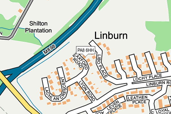 PA8 6HH map - OS OpenMap – Local (Ordnance Survey) PA8 6HH map - OS OpenMap – Local (Ordnance Survey)