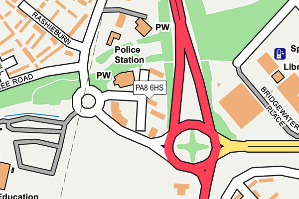 PA8 6HS map - OS OpenMap – Local (Ordnance Survey) PA8 6HS map - OS OpenMap – Local (Ordnance Survey)