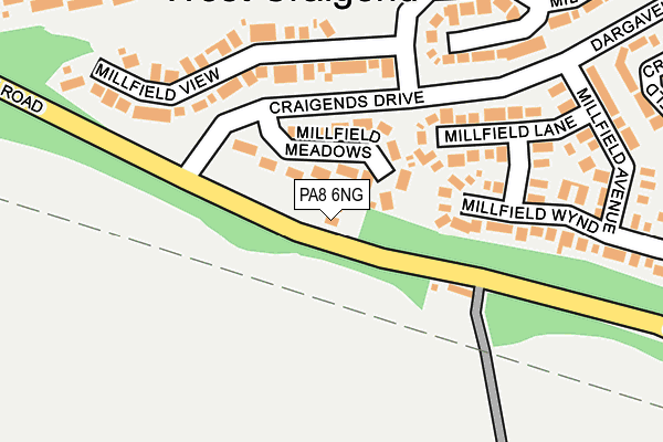 PA8 6NG map - OS OpenMap – Local (Ordnance Survey) PA8 6NG map - OS OpenMap – Local (Ordnance Survey)