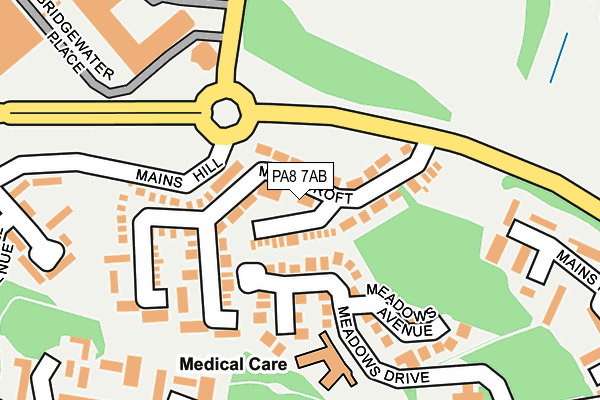 PA8 7AB map - OS OpenMap – Local (Ordnance Survey) PA8 7AB map - OS OpenMap – Local (Ordnance Survey)
