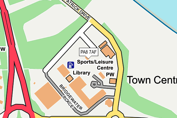 PA8 7AF map - OS OpenMap – Local (Ordnance Survey)