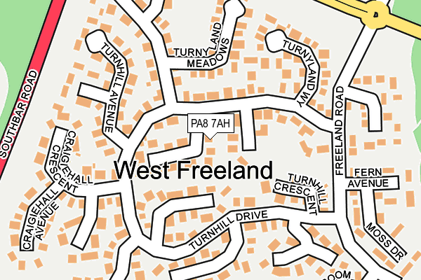 PA8 7AH map - OS OpenMap – Local (Ordnance Survey) PA8 7AH map - OS OpenMap – Local (Ordnance Survey)