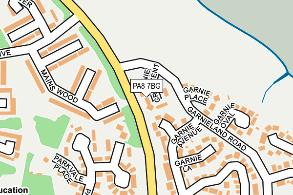 PA8 7BG map - OS OpenMap – Local (Ordnance Survey) PA8 7BG map - OS OpenMap – Local (Ordnance Survey)