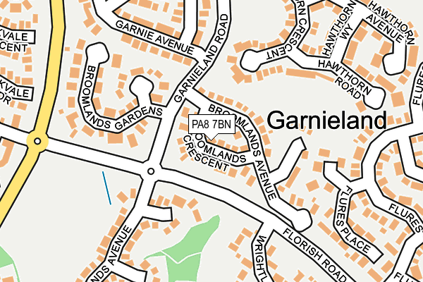 PA8 7BN map - OS OpenMap – Local (Ordnance Survey) PA8 7BN map - OS OpenMap – Local (Ordnance Survey)