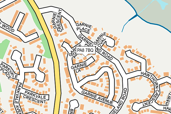 PA8 7BQ map - OS OpenMap – Local (Ordnance Survey) PA8 7BQ map - OS OpenMap – Local (Ordnance Survey)