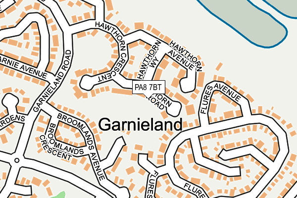 PA8 7BT map - OS OpenMap – Local (Ordnance Survey) PA8 7BT map - OS OpenMap – Local (Ordnance Survey)