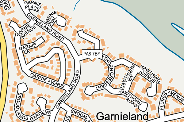 PA8 7BY map - OS OpenMap – Local (Ordnance Survey) PA8 7BY map - OS OpenMap – Local (Ordnance Survey)