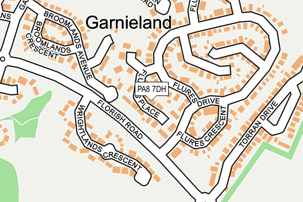 PA8 7DH map - OS OpenMap – Local (Ordnance Survey) PA8 7DH map - OS OpenMap – Local (Ordnance Survey)