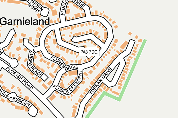 PA8 7DQ map - OS OpenMap – Local (Ordnance Survey)