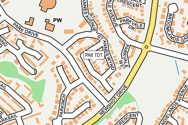 PA8 7DT map - OS OpenMap – Local (Ordnance Survey) PA8 7DT map - OS OpenMap – Local (Ordnance Survey)