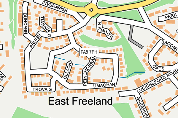 PA8 7FH map - OS OpenMap – Local (Ordnance Survey) PA8 7FH map - OS OpenMap – Local (Ordnance Survey)