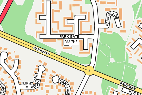 PA8 7HF map - OS OpenMap – Local (Ordnance Survey) PA8 7HF map - OS OpenMap – Local (Ordnance Survey)
