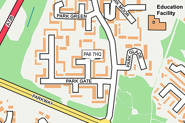 PA8 7HQ map - OS OpenMap – Local (Ordnance Survey) PA8 7HQ map - OS OpenMap – Local (Ordnance Survey)