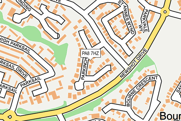 PA8 7HZ map - OS OpenMap – Local (Ordnance Survey) PA8 7HZ map - OS OpenMap – Local (Ordnance Survey)