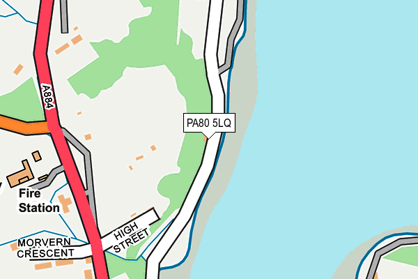 PA80 5LQ map - OS OpenMap – Local (Ordnance Survey) PA80 5LQ map - OS OpenMap – Local (Ordnance Survey)