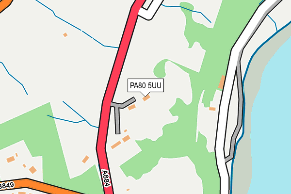 PA80 5UU map - OS OpenMap – Local (Ordnance Survey) PA80 5UU map - OS OpenMap – Local (Ordnance Survey)