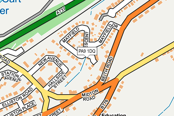 PA9 1DQ map - OS OpenMap – Local (Ordnance Survey)