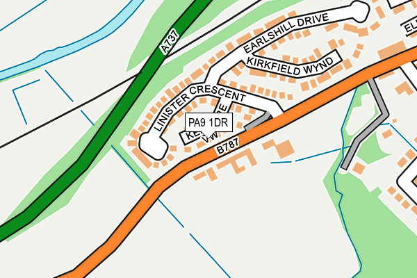 PA9 1DR map - OS OpenMap – Local (Ordnance Survey) PA9 1DR map - OS OpenMap – Local (Ordnance Survey)