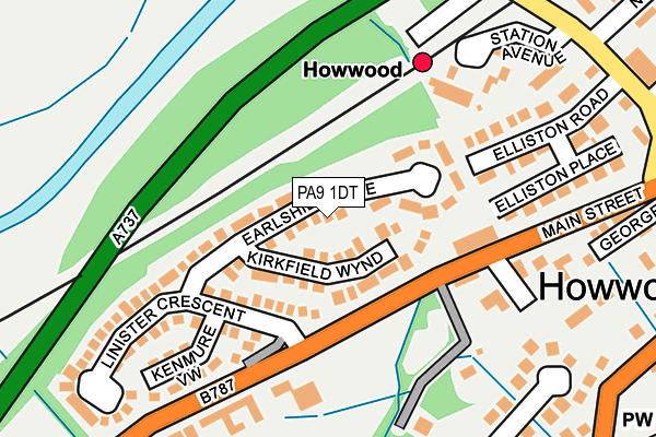 PA9 1DT map - OS OpenMap – Local (Ordnance Survey) PA9 1DT map - OS OpenMap – Local (Ordnance Survey)
