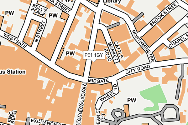 PE1 1GY map - OS OpenMap – Local (Ordnance Survey) PE1 1GY map - OS OpenMap – Local (Ordnance Survey)