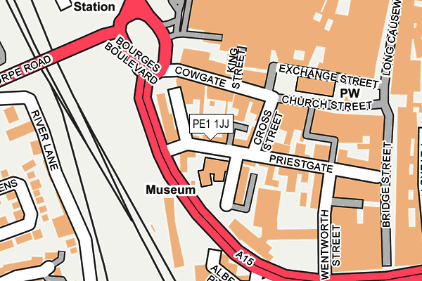 PE1 1JJ map - OS OpenMap – Local (Ordnance Survey) PE1 1JJ map - OS OpenMap – Local (Ordnance Survey)